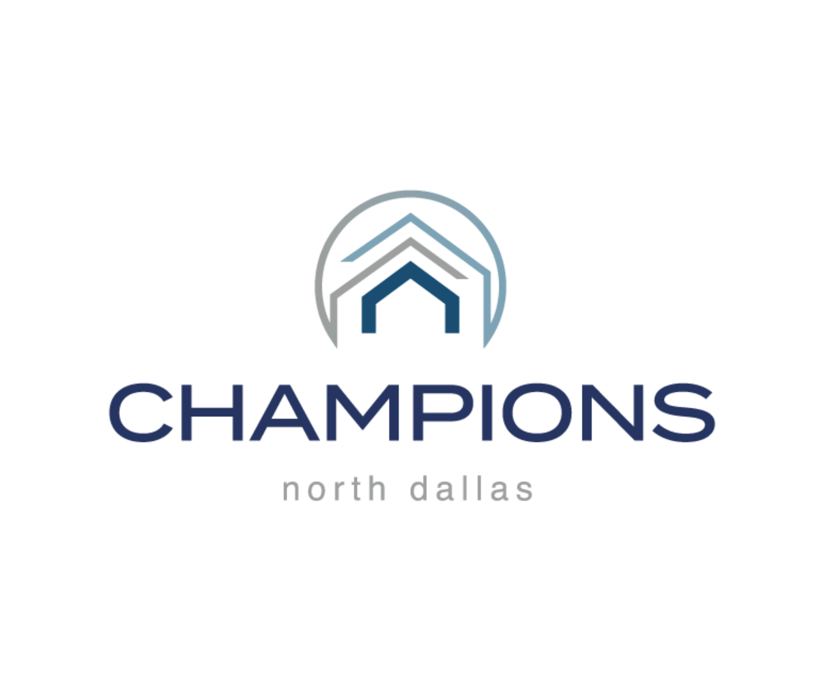 A logo with the word "CHAMPIONS" and "north dallas" below it.